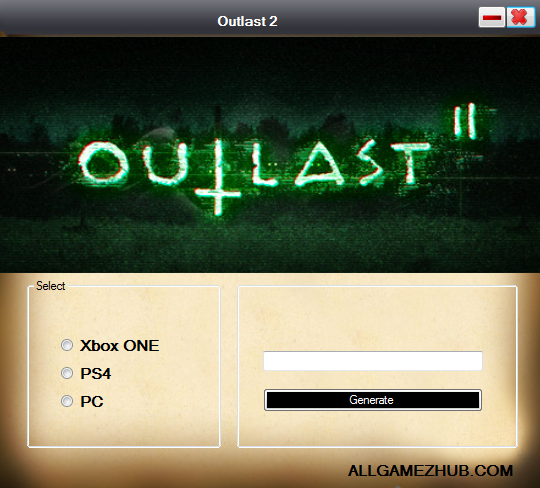 outlast 2 xbox one digital code